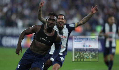 Medios deportivos se rinden por Alianza Lima, tras derrotar a Gremio. Foto: Lr/Conmebol Medios deportivos se rinden por Alianza Lima, tras derrotar a Gremio.