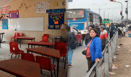 Varios alumnos pierden clases presenciales durante el paro. Foto: composición LR