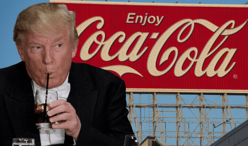 Trump anuncia que Coca-cola cambiará fórmula en EE.UU. con caña de azúcar.