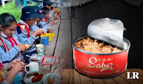 Conservas "Re Real Sabor" con carne de caballo fueron entregados en las regiones de Ayacucho y Puno. Foto: composición LR