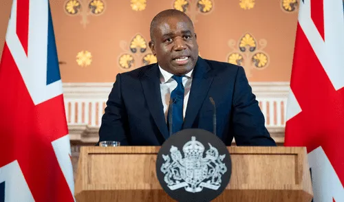 David Lammy, ministro de Asuntos Exteriores del Reino Unido, criticó el espionaje de Rusia.