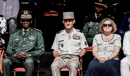 Francia desocupó la base Coronel Frédéric Geille en el barrio de Ouakam en Dakar. Foto: AFP. Francia se retira de Senegal tras 65 años y entrega las últimas bases militares utilizadas por su Ejército