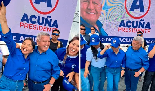 César Acuña hace propaganda electoral siendo gobernador de La Libertad. Foto: TikTok César Acuña