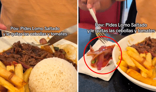 El muchacho aseguró que no era "el único" que retiraba dichos ingredientes de su plato