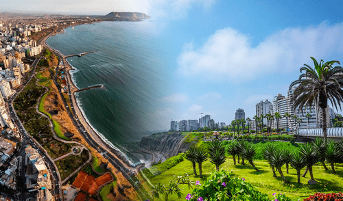 Lima es la única capital en Sudamérica con acceso al mar, pero a la vez la más desértica. Lima es la única capital en Sudamérica con acceso al mar, pero a la vez la más desértica.