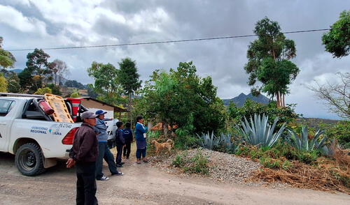 La Policía Nacional encontró al menor entre los matorrales de la sierra de Piura. Foto: Almendra Ruesta