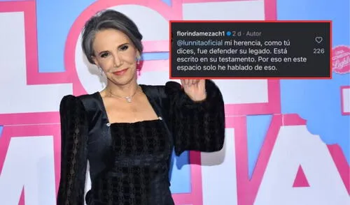 Florinda Meza responde y defiende el legado de Chespirito mediante comentarios de usuarios en Instagram.
