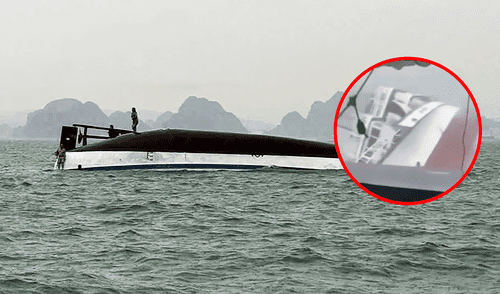 Medios locales han reportado que 34 cuerpos han sido recuperados y otras 11 personas han sido rescatadas después de que un barco turístico volcara en la bahía de Halong. Foto: Composición LR/AFP