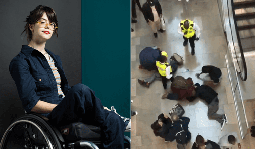 Grace Spence Green quedó paralítica luego de que un hombre le cayera encima.