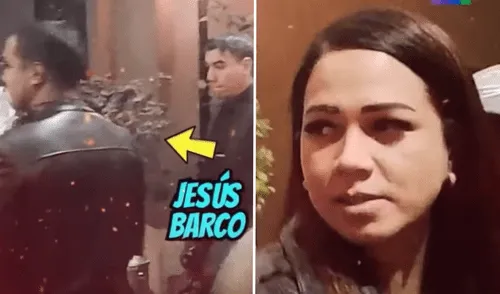 Melissa Klug y Jesús Barco distanciados en discoteca.