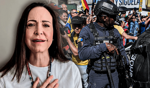 Machado acusa al Gobierno de Maduro por "brutal ola de represión" en Venezuela: "Más de 20 desaparecidos y presos en 72 horas"