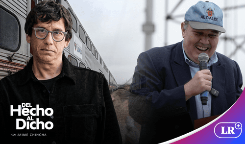 Jaime Chincha critica deficiencias de trenes de Rafael López Aliaga. Foto: composición LR Jaime Chincha critica deficiencias de trenes de Rafael López Aliaga.