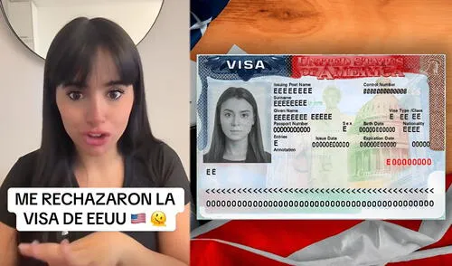 La usuaria de TikTok se mostró sosprendida ante el rechazo de la visa estadounidense. La usuaria de TikTok se mostró sosprendida ante el rechazo de la visa estadounidense.