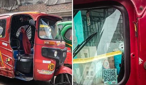 Sicario embosca a mototaxista en San Juan de Lurigancho y dispara cinco veces contra su unidad: sobrevive de milagro