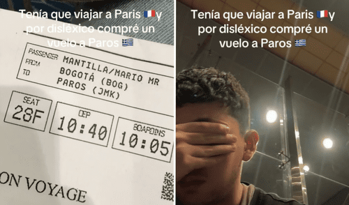 En su cuenta de TikTok, joven informó que logró ir a París luego de confundirlo por Paros, Grecia.