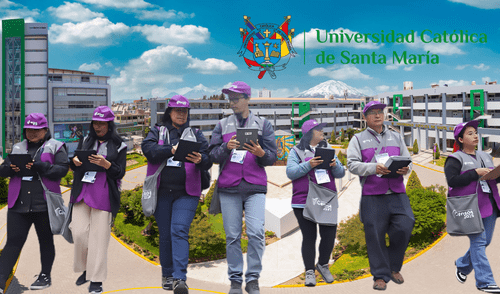 La universidad prestará 35 aulas para la capacitación. Foto: Composición LR/ UCSM/ INEI La universidad prestará 35 aulas para la capacitación. Foto: Composición LR/ UCSM/ INEI