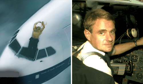 Tim Lancaster sobrevivió después de estar colgado a 8,000 metros en pleno vuelo British Airways 5390.