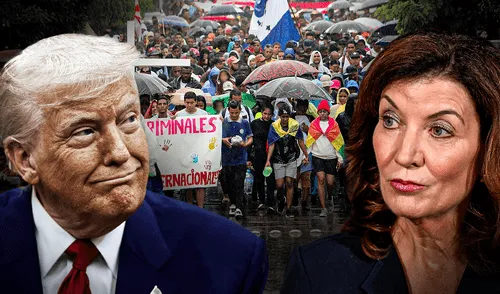 Nueva York acusado de liberar delincuentes tras políticas santuario por Gobierno de Donal Trump. Donald Trump demanda a Nueva York por liberar a miles de delincuentes tras sus políticas santuario en Estados Unidos.