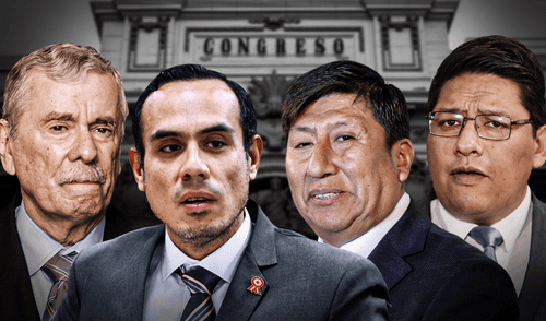 José Jeri lidera la lista que se llevaría la presidencia del Congreso. Foto: Composición LR