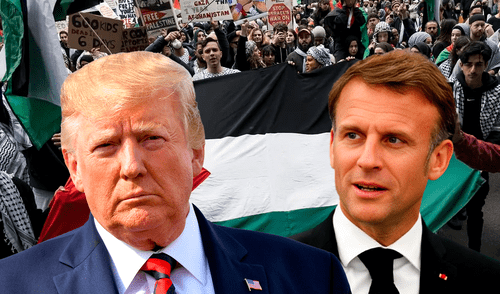 Trump resta importancia al reconocimiento del Estado palestino por Francia, diciendo que no tiene "peso".