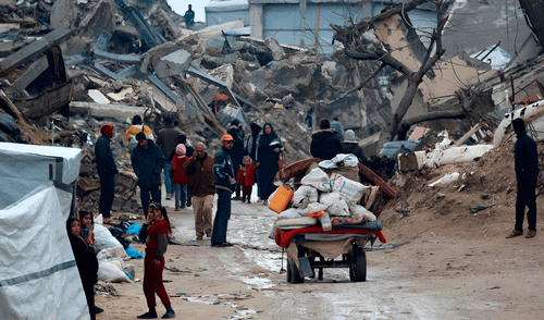 Alemania, Reino Unido y Francia exigieron un alto al fuego en la Franja de Gaza.