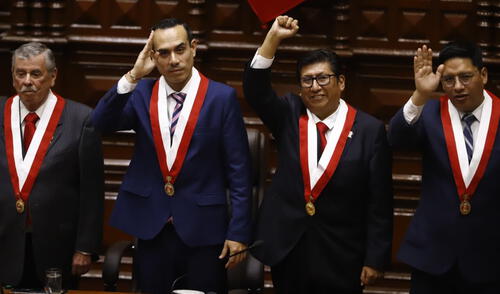 Ayer eligieron a su nuevo presidente. Fuerza Popular, Perú Libre y APP avalaron la asunción de Jerí para este último año. Foto: Sebastián Blanco / LR Ayer eligieron a su nuevo presidente. Fuerza Popular, Perú Libre y APP avalaron la asunción de Jerí para este último año.