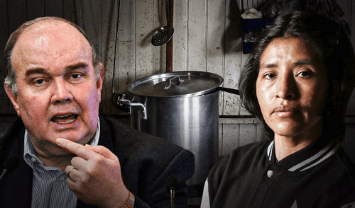 Abilia Ramos, dirigente de la olla común Nueva Esperanza, denuncia que la Municipalidad de Lima entregó alimentos en mal estado. Foto: composición La República/Marco Cotrina/Miguel Vásquez Abilia Ramos, dirigente de la olla común Nueva Esperanza, denuncia que la Municipalidad de Lima entregó alimentos en mal estado.