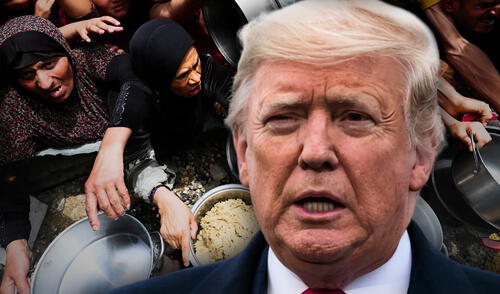 Trump señaló que EE. UU. brindó asistencia alimentaria en Gaza y dijo que no hubo reconocimiento europeo en frente de Von der Leyen.