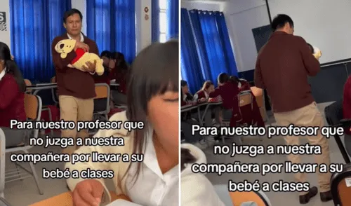 Se viralizó un video de un profesor realizando una acción inusual en su clase.