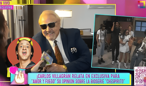 Carlos Villagrán habló en una entrevista para Amor y Fuego sobre la serie de Chespirito.