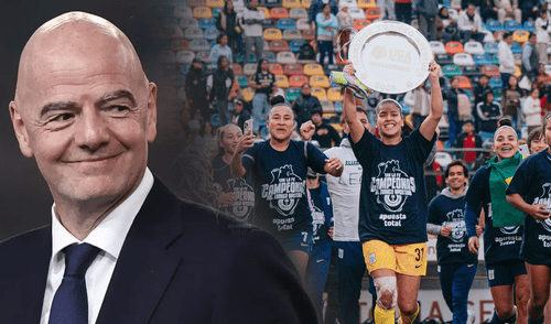 Con la obtención del Apertura, Alianza Lima clasificó a la Copa Libertadores Femenina 2025. Foto: composición LR/AFP/Alianza Lima Femenino Presidente de FIFA felicita a Alianza Lima por ganar el Torneo Apertura de la Liga Femenina
