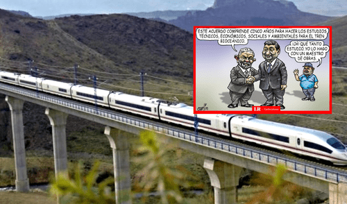 Carlincatura de hoy expone el contraste entre proyectos internacionales y locales. Foto: composición LR Carlincatura de hoy expone el contraste entre proyectos internacionales y locales.