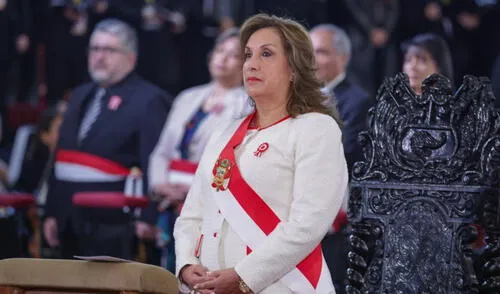 Dina Boluarte brinda un mensaje a la nación hoy, lunes 28 de julio. Foto: Presidencia.