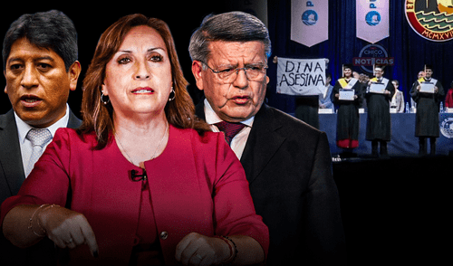 Dina Boluarte ha recibido diversas manifestaciones de rechazo por la ciudadanía a lo largo del mes. Foto: composición LR Dina Boluarte ha recibido diversas manifestaciones de rechazo por la ciudadanía a lo largo del mes. Foto: composición LR