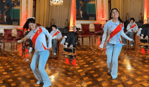 Tiktoker Zully deslumbra bailando huayno en la presentación de la Noche Dorada en la MML