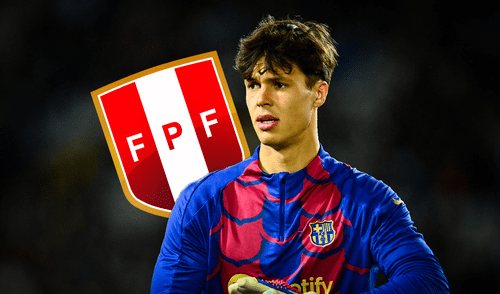 Diego Kochen tiene raíces peruanas por su madre. Foto: composición LR/FPF/Twitter de Barca Insider Con un arquero de raíces peruanas: las nuevas 'joyas' que llevó el Barcelona a su gira por Asia