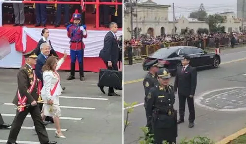 Dina Boluarte evitó saludar a la población que no formó parte de las tribunas oficiales