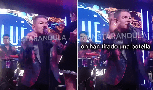 Dilbert Aguilar explota tras recibir botellazo