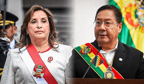 Luis Arce rechaza mensaje a la Nación de Dina Boluarte brindado el 28 de julio. Foto: composición LR Luis Arce y Dina Boluarte