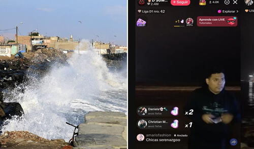 Críticas en redes por imprudencia de tiktokers en zonas costeras durante alerta de tsunami