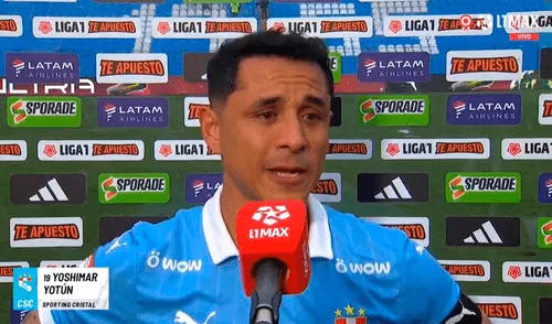 Yoshimar Yotún rompe en llanto tras volver a jugar en goleada de Sporting Cristal y dedica emotivo mensaje