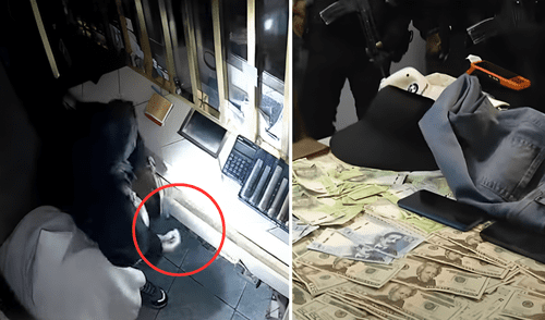 Entre parte del dinero robado y artefactos fue lo que encontró la PNP en los dos domicilios intervenidos. Foto: Composición LR/24 Horas Entre parte del dinero robado y artefactos fue lo que encontró la PNP en los dos domicilios intervenidos.