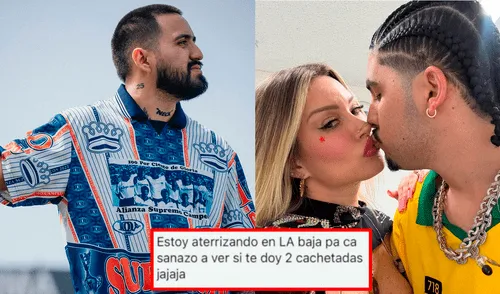 Filtran chats de ‘El Prefe’, novio de Leslie Shaw, donde amenaza a influencer