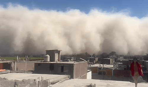 Usuaria graba la llegada de la tormenta de arena a Ica