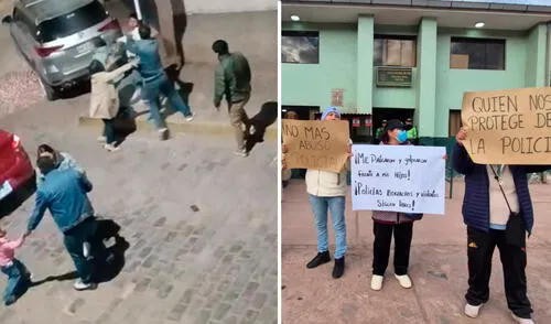 Un total de seis policías son los investigados por presunta agresión a una pareja de padres de familia. Foto: Composición LR