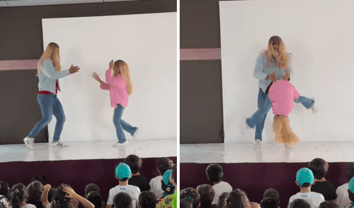 La actuación de Fernando con su hijastra interpretando la escena de '¿Y dónde están las rubias?', robó las sonrisas de todo el mundo.