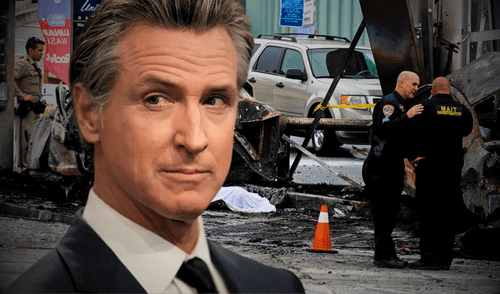 Gavin Newsom sancionará a conductores que no cambien de carril o reduzcan velocidad en California.
