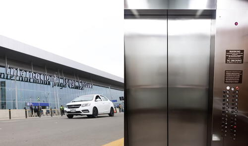 Un ascensor con dos trabajadores cayó un piso en la torre de control del nuevo Jorge Chávez, sin dejar heridos.