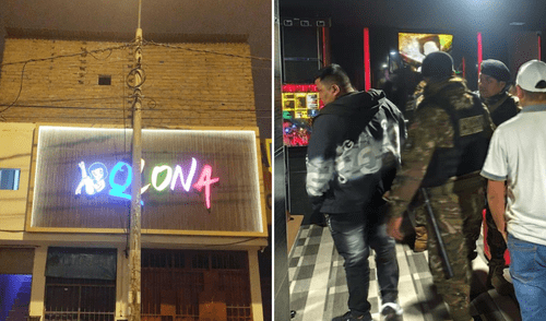 "Q'lona" fue uno de los tres locales que la PNP intervino como parte del operativo. Foto: Composición LR/PNP
