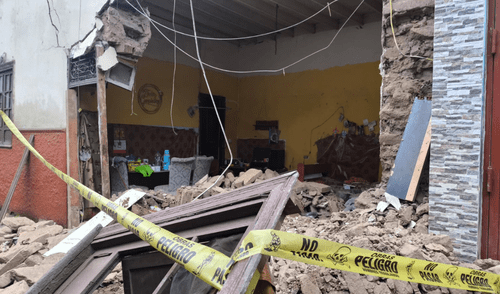 Las 14 familias de la zona fueron evacuadas de la zona tras reporte de riesgo de Indeci. Foto: Composición LR/Municipalidad del Rímac